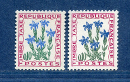 ⭐ France - Variété - YT Taxe N° 96 - Couleurs - Pétouilles - Neuf Sans Charnière - 1964 ⭐ - Unused Stamps