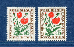 ⭐ France - Variété - YT Taxe N° 97 - Couleurs - Pétouilles - Neuf Sans Charnière - 1964 ⭐ - Ongebruikt