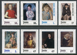 POLAND 1974 Stamp Day: Paintings Of Children  MNH / ** . Michel 2338-45 - Unused Stamps