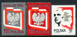 POLAND 1974 People's Republic Anniversary  MNH / ** . Michel 2324-26 - Unused Stamps