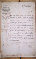 MANUSCRIT PARIS 1793 HOPITAUX AMBULANS ARMEE DES COTES DE BREST MARINE MILITAIRE COMMANDANT BRUGUIERE DUMONS  GUERRE - Manuscrits