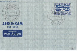 ISLANDE  1951 ENTIER POSTAL/GANZSACHE/POSTAL AEROGRAMME DE REYKJAVIK - Postal Stationery