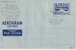 ISLANDE  1951 ENTIER POSTAL/GANZSACHE/POSTAL AEROGRAMME DE REYKJAVIK - Postwaardestukken