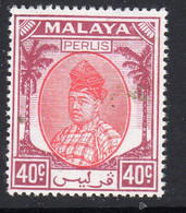 Malaya Perlis 1951-5 Raja Syed Putra 40c Red & Purple Definitive, MNH, SG 23 (MS) - Perlis