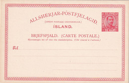 ISLANDE    ENTIER POSTAL/GANZSACHE/POSTAL CARTE - Postal Stationery