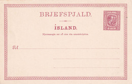 ISLANDE    ENTIER POSTAL/GANZSACHE/POSTAL CARTE - Postwaardestukken