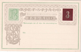 ISLANDE      ENTIER POSTAL/GANZSACHE/POSTAL CARTE - Postal Stationery