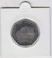 Isle Of Man 50p House Of Keys (Small Format) Circulated 2017 - Île De  Man