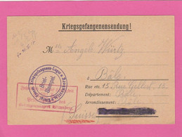 WW1 - Carte En Franchise Du Camp Prisonniers De Wittenberg Arbeitskommando Nr 60 Vers Bâle (Suisse) 1916 - Guerra Del 1914-18