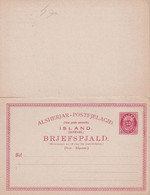 ISLANDE   ENTIER POSTAL/GANZSACHE/POSTAL CARTE AVEC REPONSE - Postal Stationery