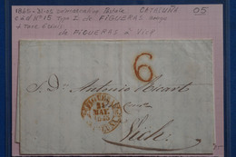 AB16 ESPANA BELLE LETTRE   1845  CATALUNA  FIGUERAS   POUR VICH+  AFFRANCH. PLAISANT - ...-1850 Prefilatelia