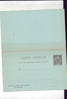 29 C  ENT Entier Postal  ANJOUAN CP 2 VOLETS - Cartas & Documentos