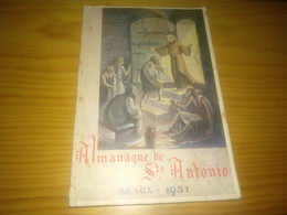 Almanaque Sto. António, - Braga Ano 1951 - Sonstige & Ohne Zuordnung