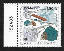 France 2021 - Yv N° 5518 ** - Métiers D'Art - Plumassier - Ungebraucht