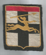 écusson Tissu , Militaria , Armée De Terre ,DIVISION LEGERE BLINDEE , Centaure , Lance, 2 Scans - Scudetti In Tela