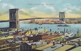 United States PPC Brooklyn Bridge, New York Brücke Pont Pub. Union News Co. N.Y. (2 Scans) - Bridges & Tunnels