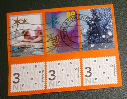 Nederland - NVPH - Gebruikt - Onafgeweekt - Cancelled On Paper - 3 Decemberzegels En 3 Bijplakzegel - Usati