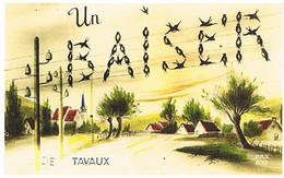 39  UN BAISER      DE  TAVAUX   CPM  TBE   1198 - Tavaux
