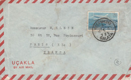 TURQUIE SEUL SUR LETTRE POUR LA FRANCE 1969 - Cartas & Documentos