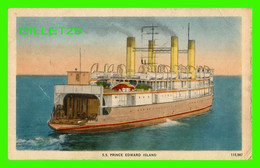 SHIP FERRY - " S. S. PRINCE EDWARD ISLAND "- ANIMATED OLD CARS - TRAVEL IN 1942 - PUB. BY VALENTINE BLACK CO LTD - - Traghetti