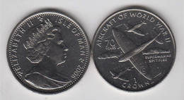 Isle Of Man Crown Coin Aircraft Of WW11 - Spitfire Uncirculated - Isle Of Man