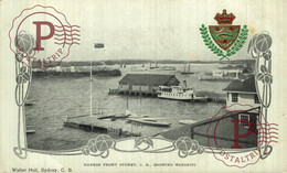 CANADA ( Nouvelle Ecosse / Nova Scotia ) CAPE BRETON - SYDNEY  HARBOR FRONT SHOWING WARSHIPS  Canada - Cape Breton