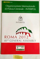 FOLDER INTERPOL ROMA 2012  -facciale 15 (VS640 - Presentation Packs
