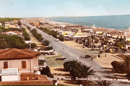 Cartolina - Marina Di Massa - Bondano - Viale Litoraneo E Spiaggia - 1964 - Massa