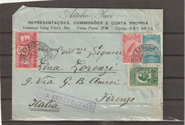 Brazil AEROPOSTALE AIRMAIL COVER TO Italy 1931 - Luchtpost (private Maatschappijen)