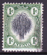 Malaysia Kedah 1912 Single 1c Definitive Stamp Which Is I Believe Cat No 1 In Fine Used. - Kedah