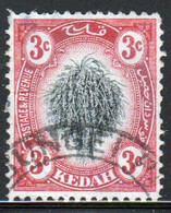 Malaysia Kedah 1912 Single 3c Definitive Stamp Which Is I Believe Cat No 2 In Fine Used. - Kedah