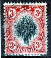 Malaysia Kedah 1912 Single 3c Definitive Stamp Which Is I Believe Cat No 2 In Fine Used. - Kedah