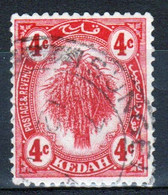 Malaysia Kedah 1921 Single 4c Definitive Stamp Which Is I Believe Cat No 29 In Fine Used - Kedah