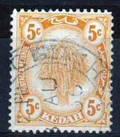 Malaysia Kedah 1922 Single 5c Definitive Stamp Which Is I Believe Cat No 55 In Fine Used - Kedah