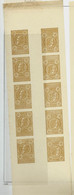 Essai  Timbres Téléphone  Feuillet ND  (non-gommé)  De 5 Inter-panneaux Tête-bêche - Timbres Téléphones [TE]