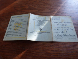 Carte De Membre Patro St-Paul Mont-sur-Marchienne P Foncoux 1934 - Non Classés