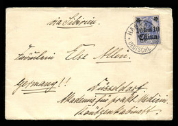 CHINA, GERMAN OFFICE - December 1907. Cover Sent From Hankan To Dusseldorf, Germany. - Cartas & Documentos