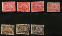 U.S.A. - DOCUMENTARY Stamps. Seven (7) Usd. Stamps. - Revenues