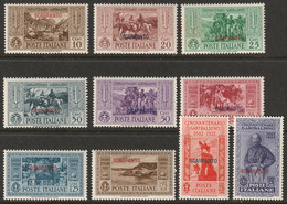 Italy Aegean Scarpanto 1932 Sc 17-26 Egeo Scarpanto Sa 17-26 Set MNH** - Ägäis (Scarpanto)