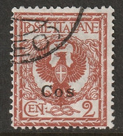 Italy Aegean Coo 1912 Sc 1 Egeo Cos Sa 1 Used - Egeo (Coo)