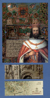 Portugal 29.03.2021 , 500 Years King Manuel I - Stamps + Sheet - Postfrisch / MNH / (**) - Nuevos