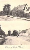 RIEBEN Bei BEELITZ Mark Brandenburg Dorfstraße Kirche Gehöft Belebt 23.6.1917 Gelaufen - Beelitz