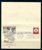 USA 1956 Postal Stationary Card First Day Issue Liberty Type With Reply Card 11495 - 1941-60