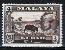 Malaysia Kedah 1959 Single 4c Definitive Stamp Which Is I Believe Cat No 106 In Mounted Mint - Kedah