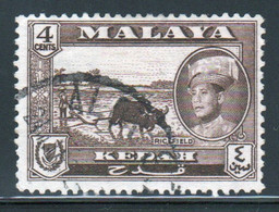 Malaysia Kedah 1959 Single 4c Definitive Stamp Which Is I Believe Cat No 106 In Fine Used - Kedah