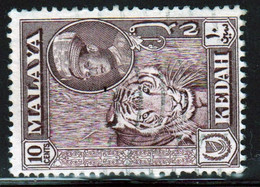 Malaysia Kedah 1959 Single 10c Definitive Stamp Which Is I Believe Cat No 109a In Fine Used - Kedah