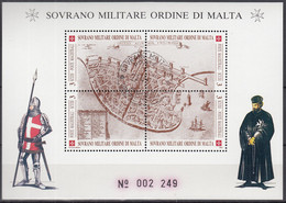 MALTESERORDEN  Block Fortress St John Of Acre 1991, Gestempelt, Souvrano Militare Ordine Di Malta - Malte (Ordre De)