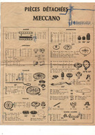 Dépliant Pièces Détachées Meccano-Tri-ang S.A Bobigny - Format : 27x21 Cm Soit 4 pages - Meccano