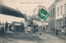Saint Fuscien (80 Somme) Puits Du Centre - Taxée A L'arrivée A Paris XVIII Distribution 1910 - Otros Municipios