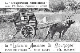 ODETTE Et ANDRE-CHARLES GROS - Librairie Ancienne De Bourgogne RULLY  (cliché Avec Attelage Chien) - Altri & Non Classificati